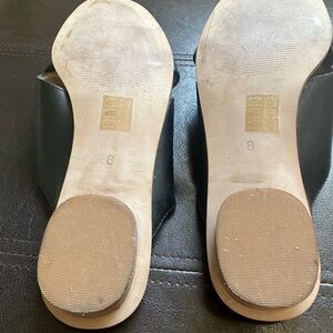 Madewell 
 Black Cross-Strap Mules